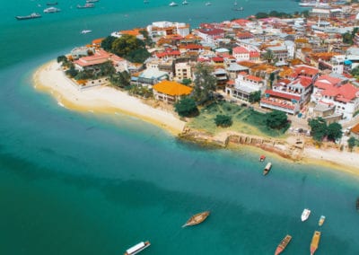 Flight Centre Zanzibar Aerial View of the bay
